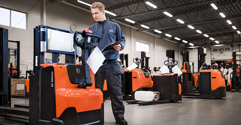 Lagertechnik im Einsatz